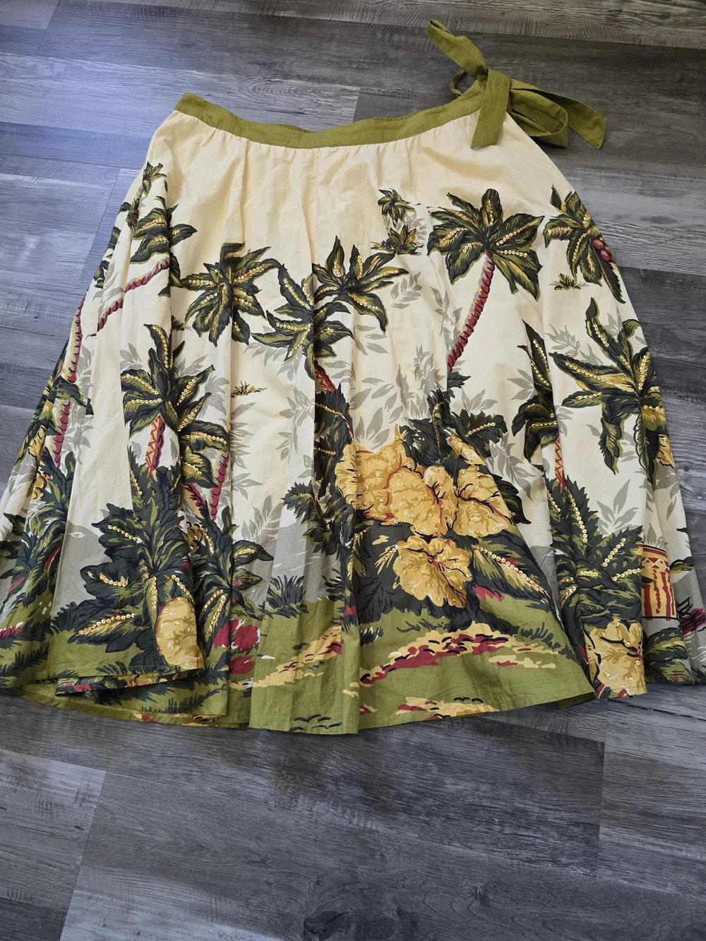soft surroundings Bora Bora Skirt Tropical Toile Large
